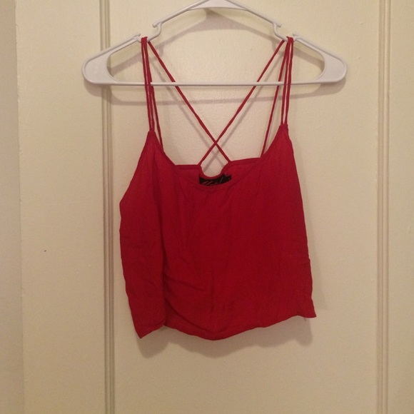Red Urban Outfitters crop top