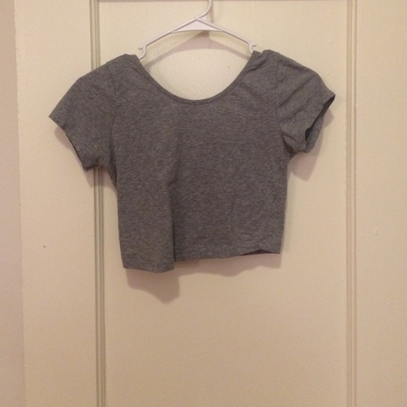 Lowback Brandy Melville gray crop top