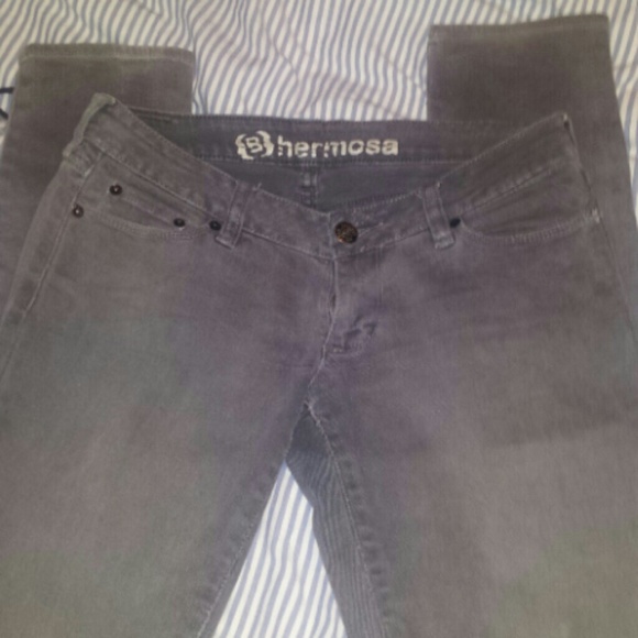 gray low rise skinny jeans