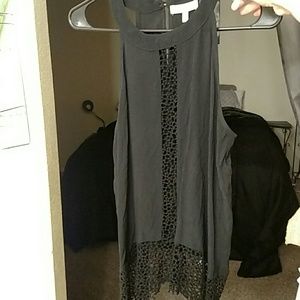 Black high neck blouse