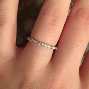 Sterling Silver Half Eternity Band