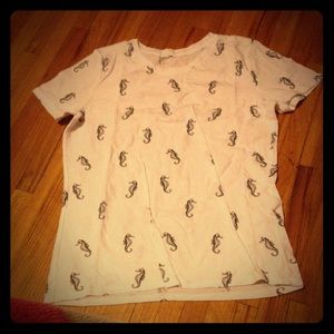 Forever 21 sea horse shirt