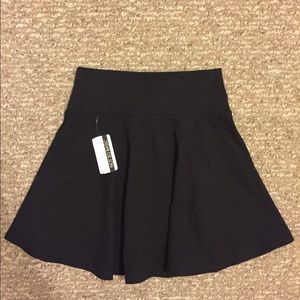 Simple black skater skirt