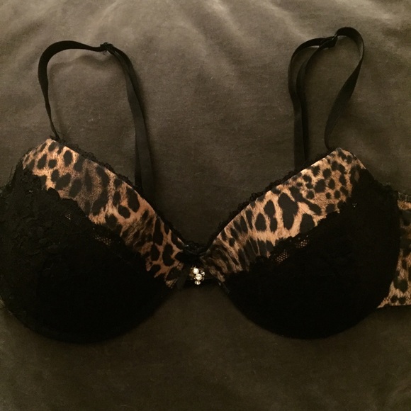Marilyn Monroe leopard and lace embellished bra