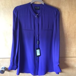 emporio armani silk blouse nwt
