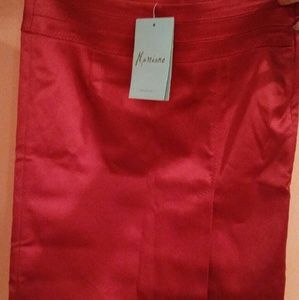 Marciano red pencil skirt