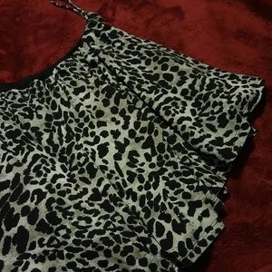 Cheetah print crop top
