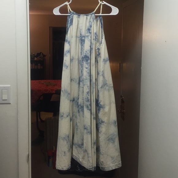 Anthropologie chambray rope tie dress.