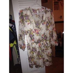 Floral Print Romper