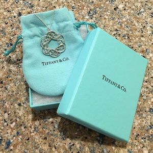 Tiffany & Co. Sterling Loving Heart Swirl Pendant