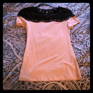 H&M shirt with lace top! Size XS