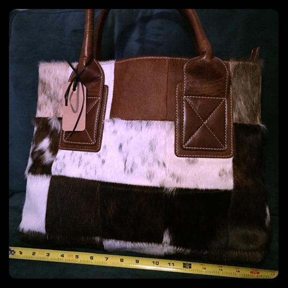 Handmade Handbags - Amazing handmade 1 of-a-kind calf hair totebag NWT