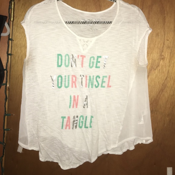 "Don't get your tinsel in a tangle" shirt