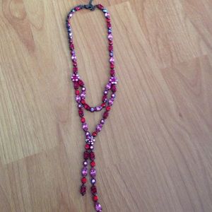 Red Rhinestone Necklace