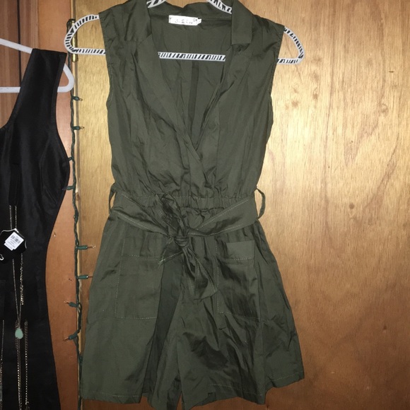 Olive Green Romper