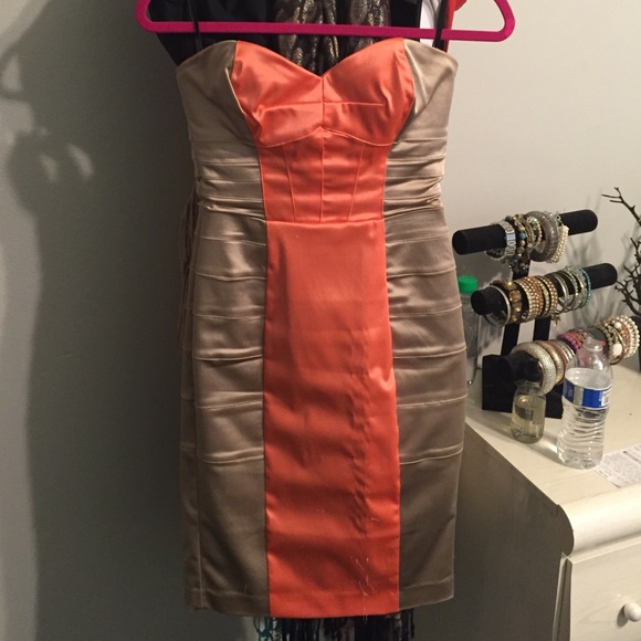 Strapless BEBE dress