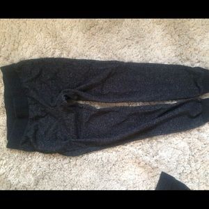 Black skinny sweatpants