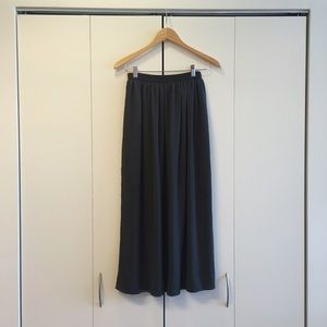 American Apparel Hunter Green Chiffon Maxi Skirt