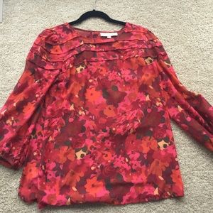 Loft floral 3/4 sleeve blouse