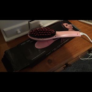 The hair straightening hair brush!