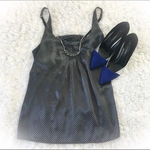 New York and Company Polka Dot Tank Top