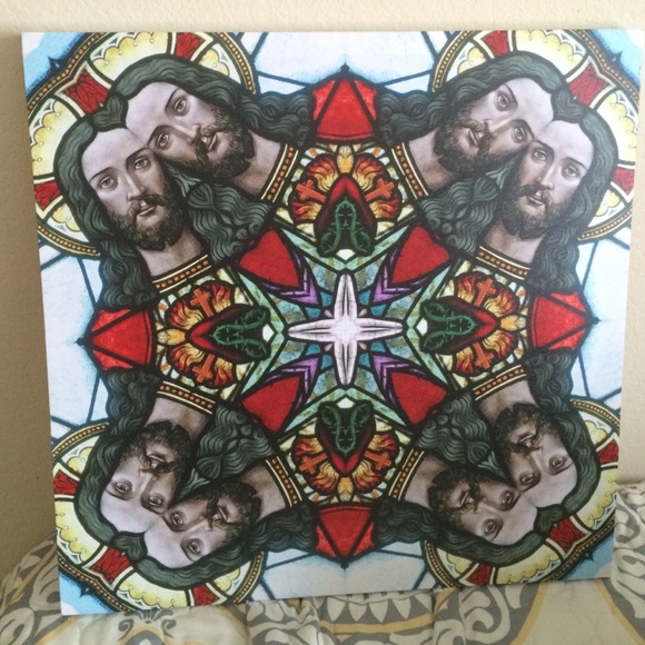 Kaleidoscope Jesus canvas