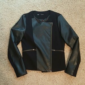 Black moto jacket