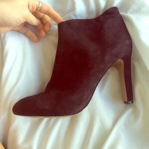 Dark Brown Swede Booties