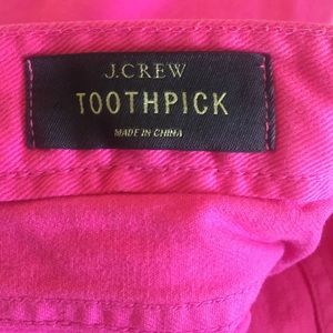 🎉🎉J Crew🎉🎉 Toothpick Pink Jeans