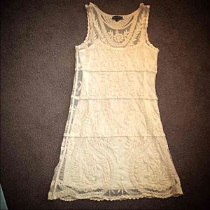 Cream lace dress