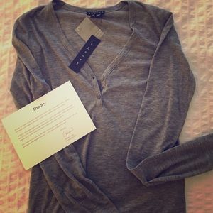 Theory - Ribbed Long Sleeve shirt