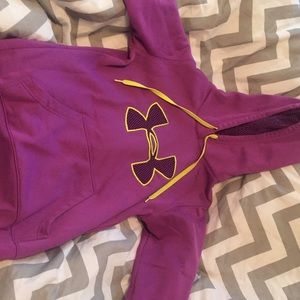 purple under armour hoodie