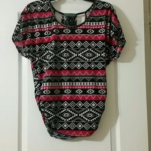 Tribal Print Top