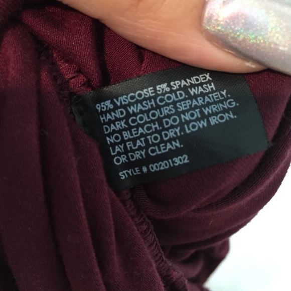 Club Monaco Oxblood Ruched Bodycon - Picture 4 of 4