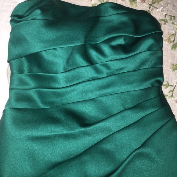 Teal short prom or wedding dress