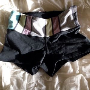 Black Boogie short with colored stripe top