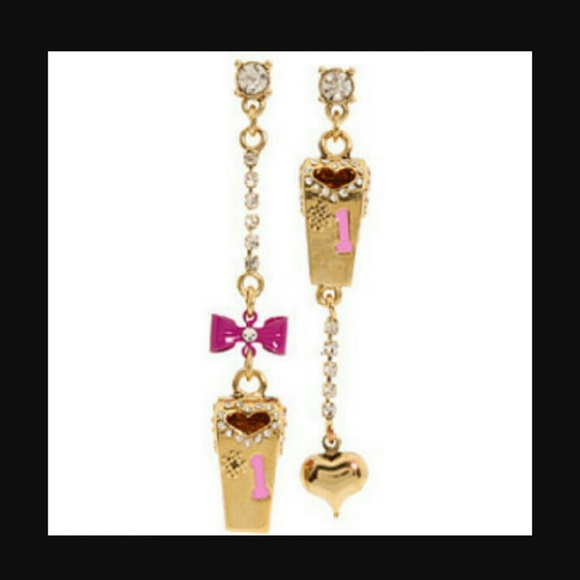 Betsey johnson whistle earrings