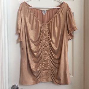 Worthington gold sparkle top