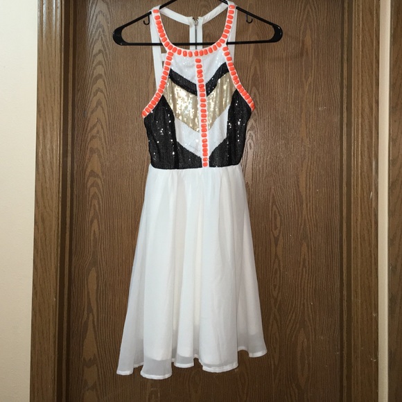 Beaded chiffon dress
