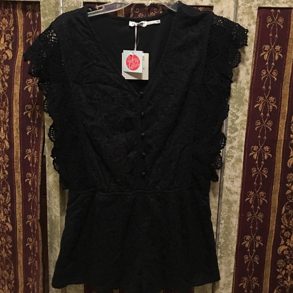 Black romper NWT from adorabelles boutique.