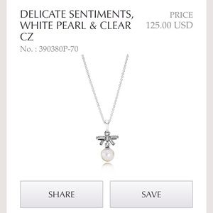 New auth Pandora necklace and matching earrings