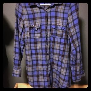 Plaid button up.