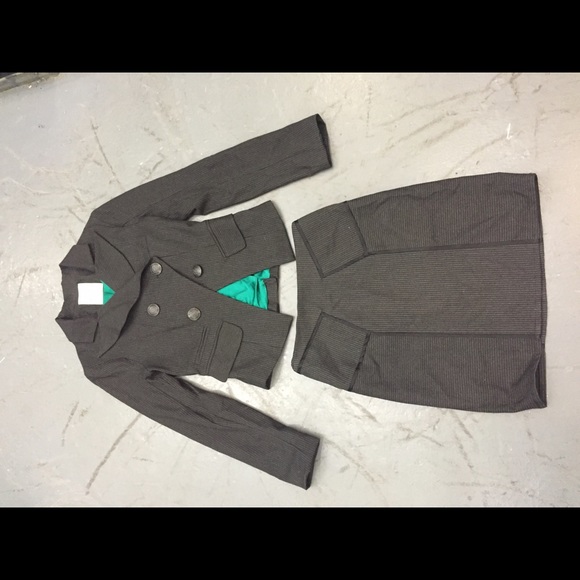 Walter pinstripe skirt blazer suit