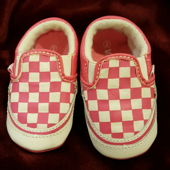 Pink and White Checker Baby Vans