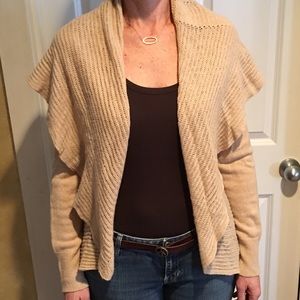 Open Front Shawl Collar Cardigan
