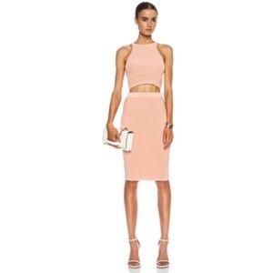 Jonathan Simkhai Knit Rib Bra & Pencil Skirt duo