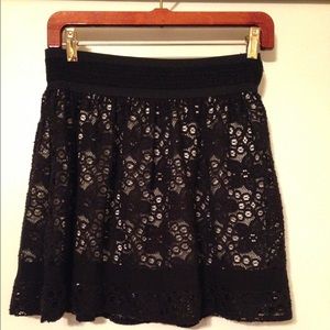 Black Lacy Skirt