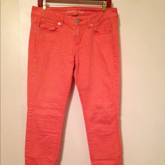 American Eagle Pink Skinny Jeans