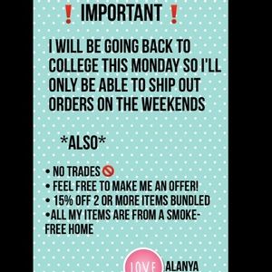 Please read important.  Not for sale