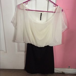 Black and white dress